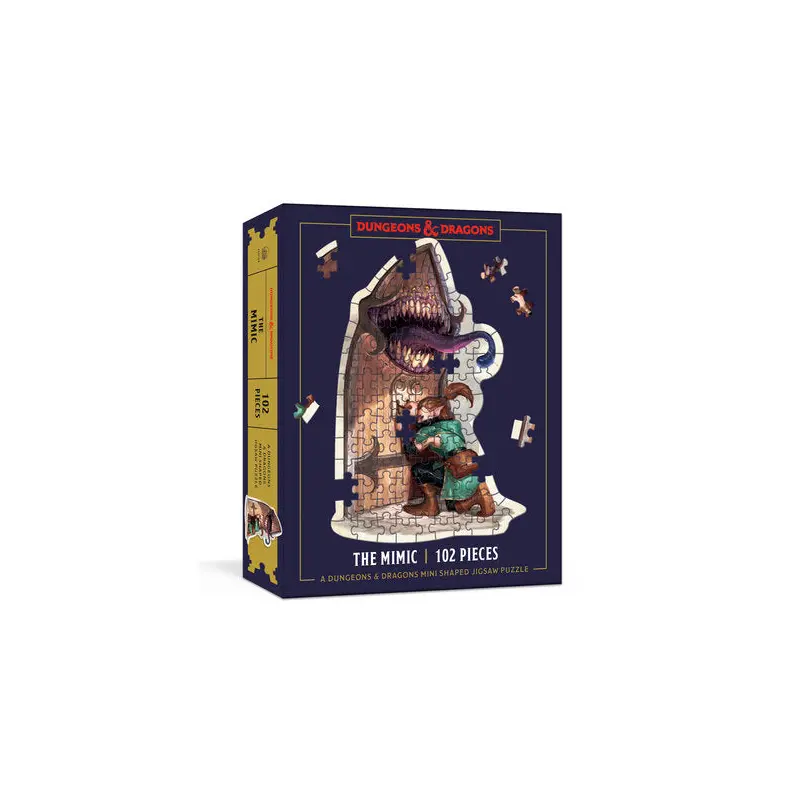 Dungeons & Dragons Mini Shaped Jigsaw Puzzle: The Mimic Edition 100+pc