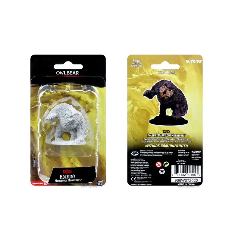 DND UNPAINTED MINIS WV12.5 OWLBEAR