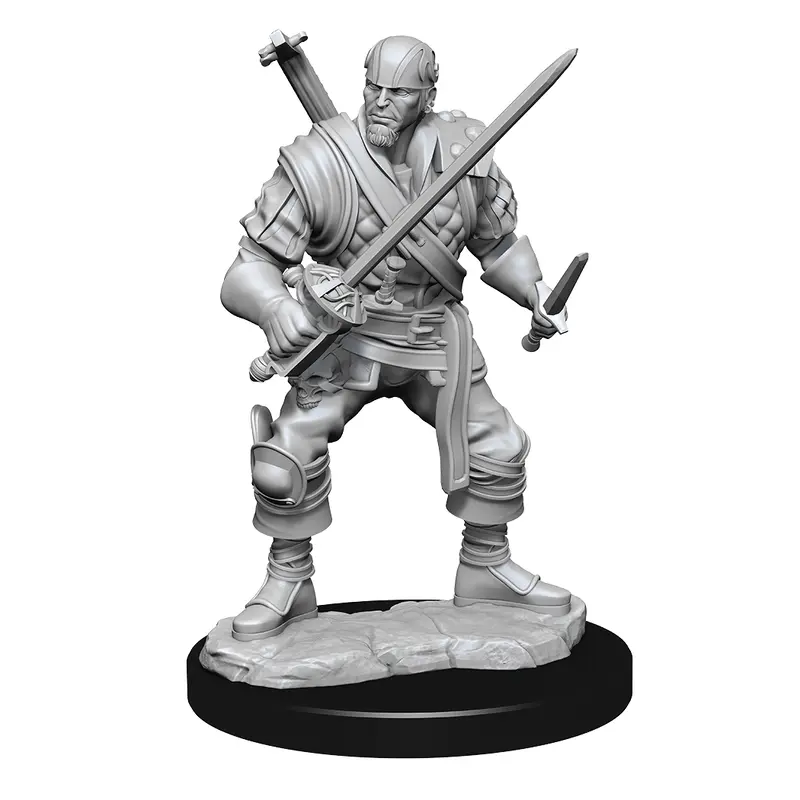 DND UNPAINTED MINIS WV15 HUMAN BARD MALE