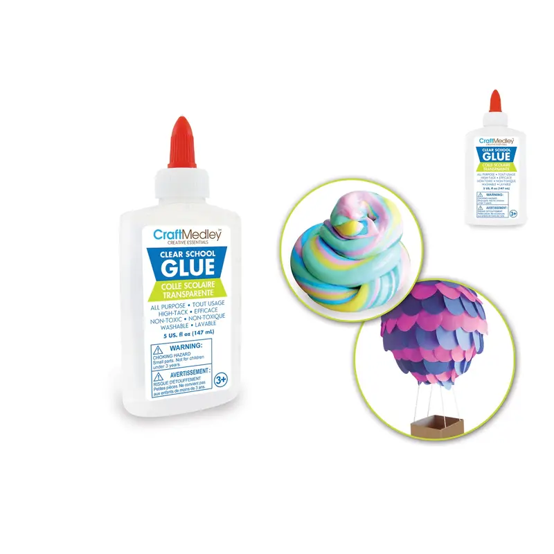 Craft Medley: 175g (5oz) Washable All-Purpose Clear School Glue