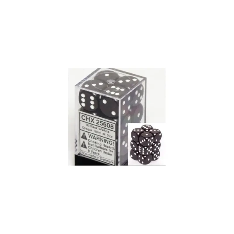 OPAQUE 12D6 BLACK/WHITE 16MM