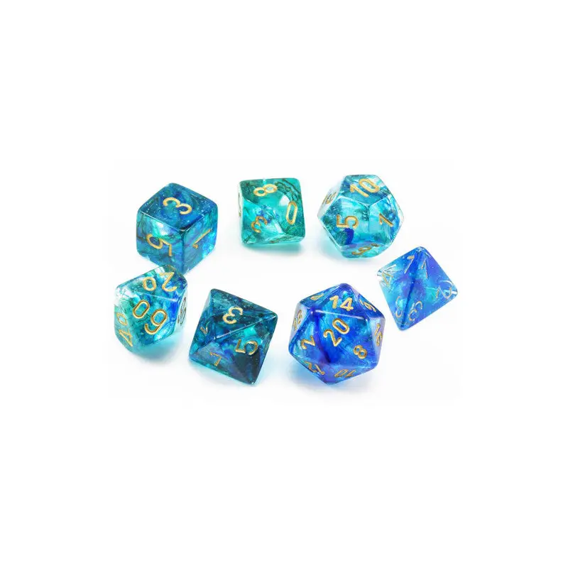 NEBULA 7-DIE SET OCEANIC/GOLD LUMINARY