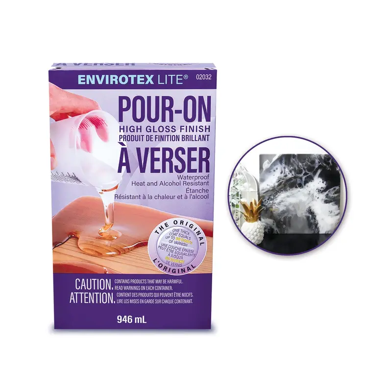 Envirotex Lite Kit: 32oz Pour On High Gloss Finish