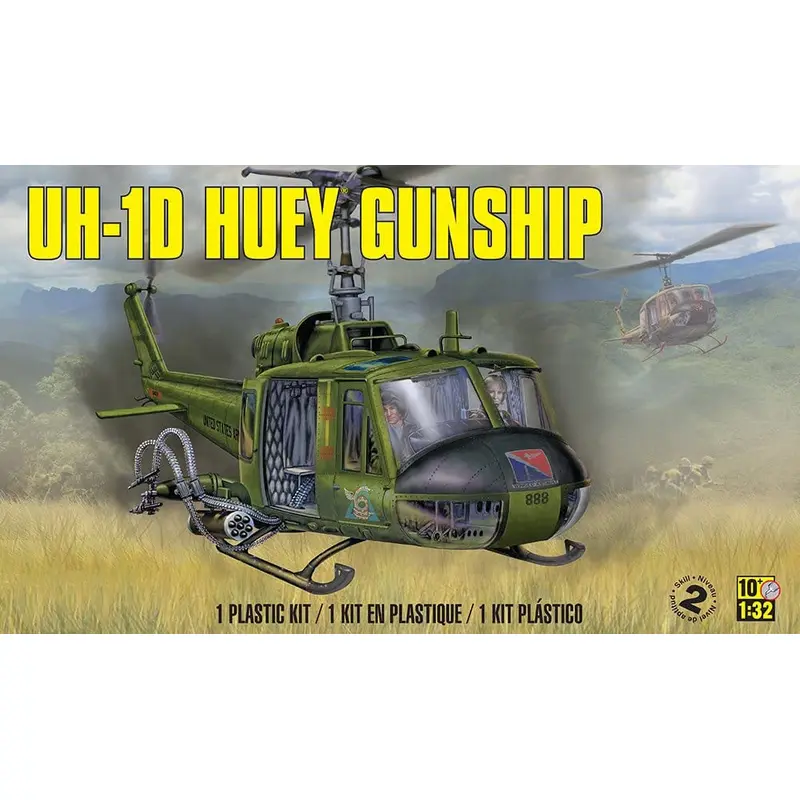 Revell UH-1D Huey Gunship 1/32 Scale RMX 85-5536