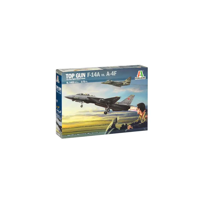 Italeri 1422 1:72 Top Gun F-14A vs A-4F Fighter Aircraft Plastic Model Kit