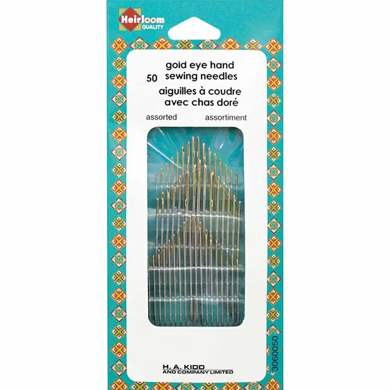 HEIRLOOM Gold Eye Hand Sewing Needles - Assorted Sizes