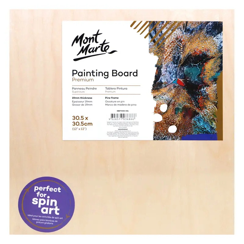 MONT MARTE Premium Painting Board 12 x 12 (30.5 x 30.5cm)