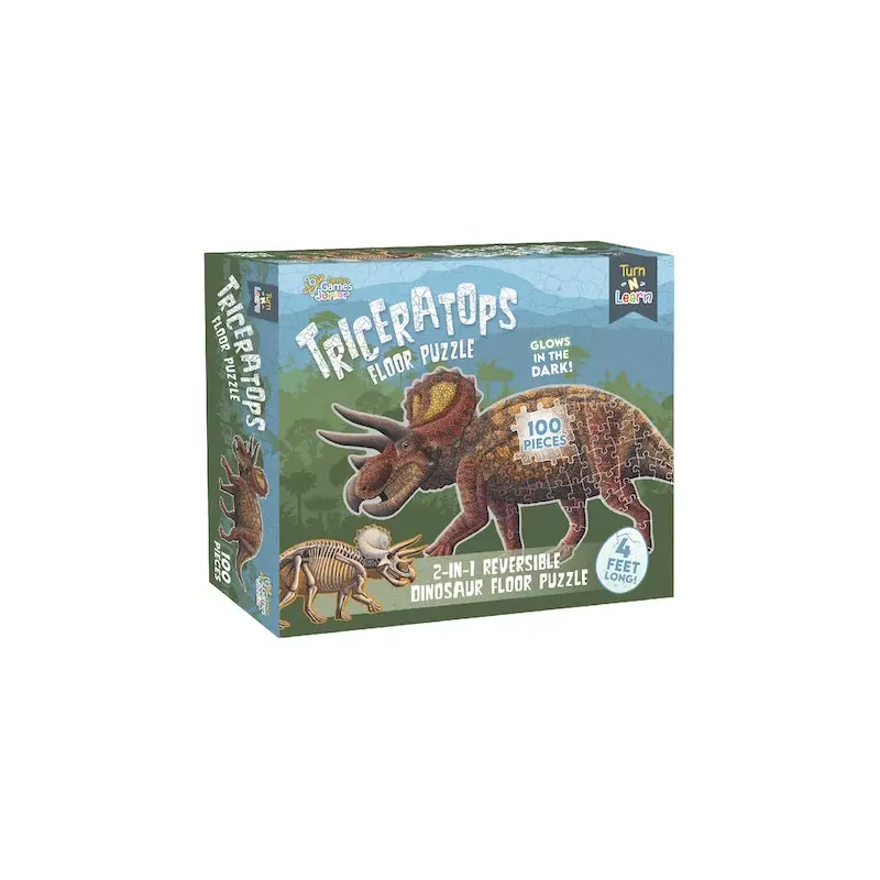 KIDS DINOSAUR 100 PIECE TRICERATOPS FLOOR PUZZLE