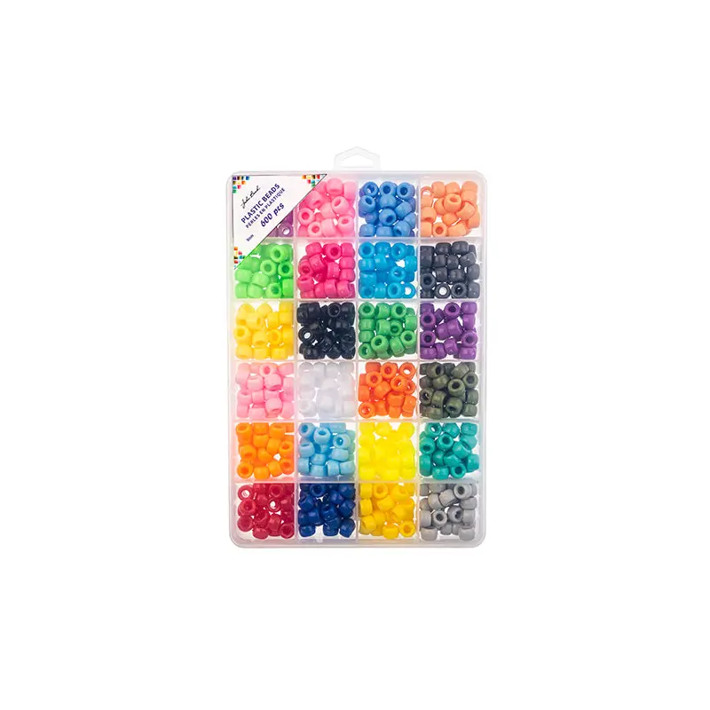 Bead Box - Plastic 9mm Crow Beads apx. 600pcs