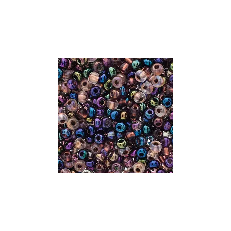 Czech Seed Beads apx 24g Vial 6/0 Greek Marble Mix