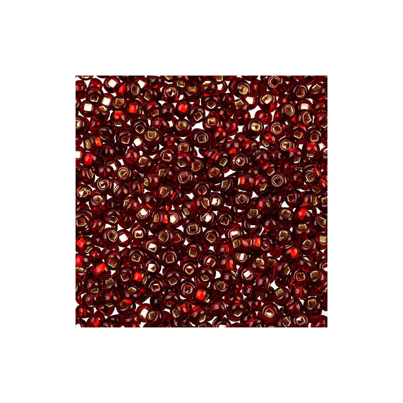 Czech Seed Beads apx 24g Vial 8/0 Ruby S/L