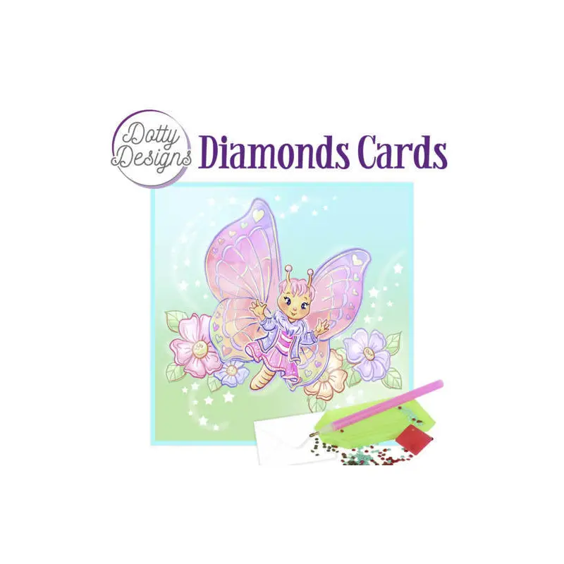 Dotty Designs Diamond Card Kit, Butterfly