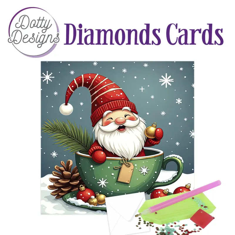 Dotty Designs Diamond Card Kit, Santa Claus