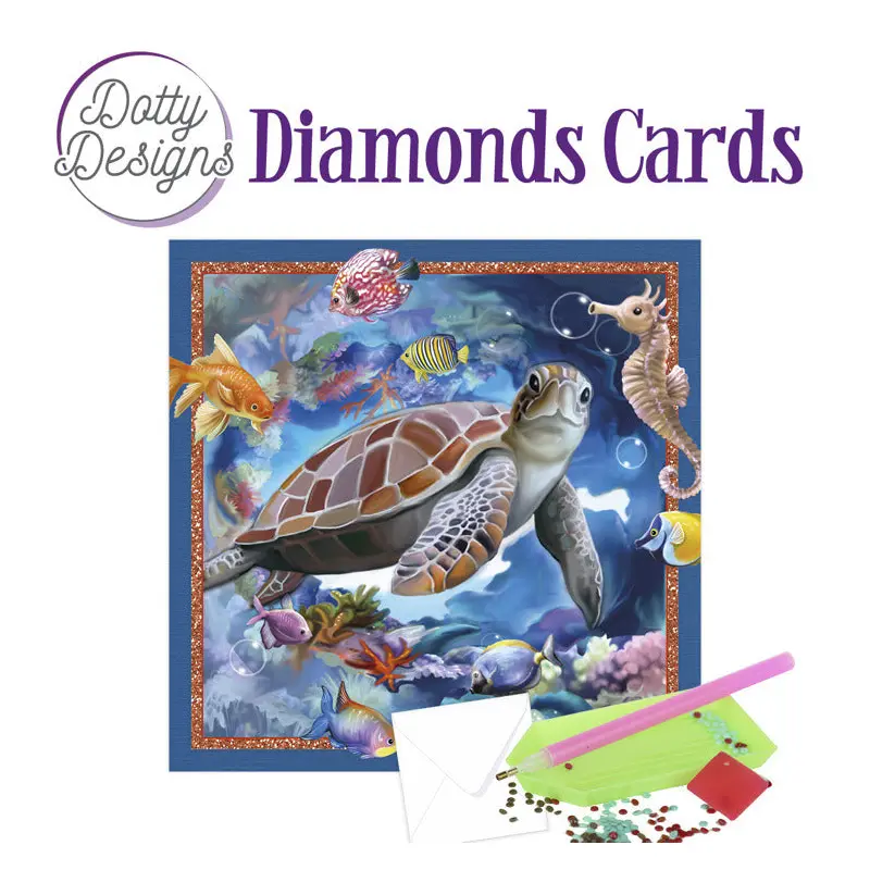 Dotty Designs Diamond Card Kit, Sea Turtle