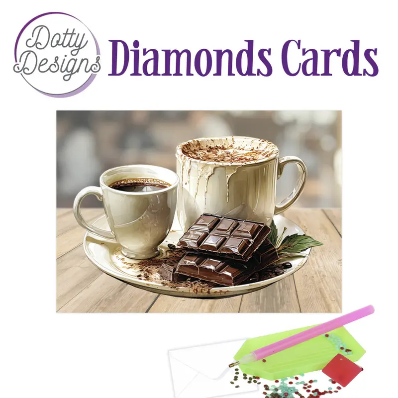 Dotty Designs Diamond Card Kit, Coffee Moments 2