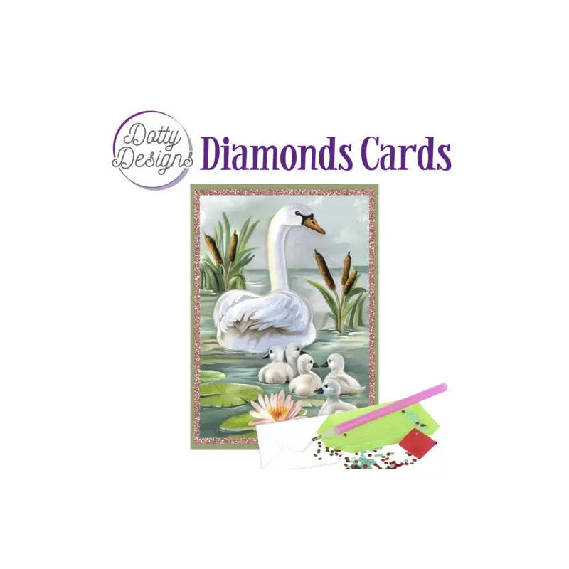 Dotty Designs Diamond Card Kit, Ducklings 2