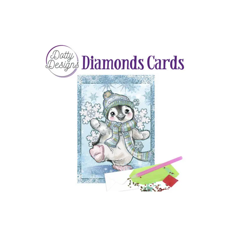 Dotty Designs Diamond Card Kit, Penguin