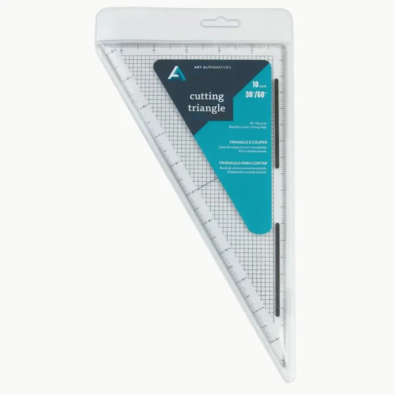 Acrylic Cutting Edge Triangle, 10" 60 Deg