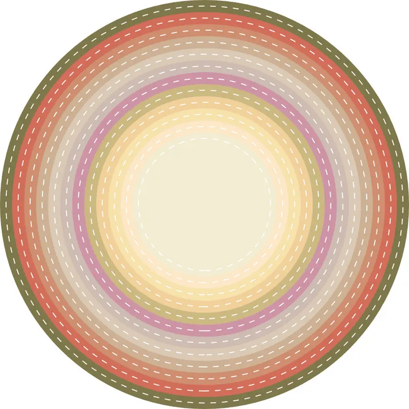 Die, Nesting Stitched Circles
