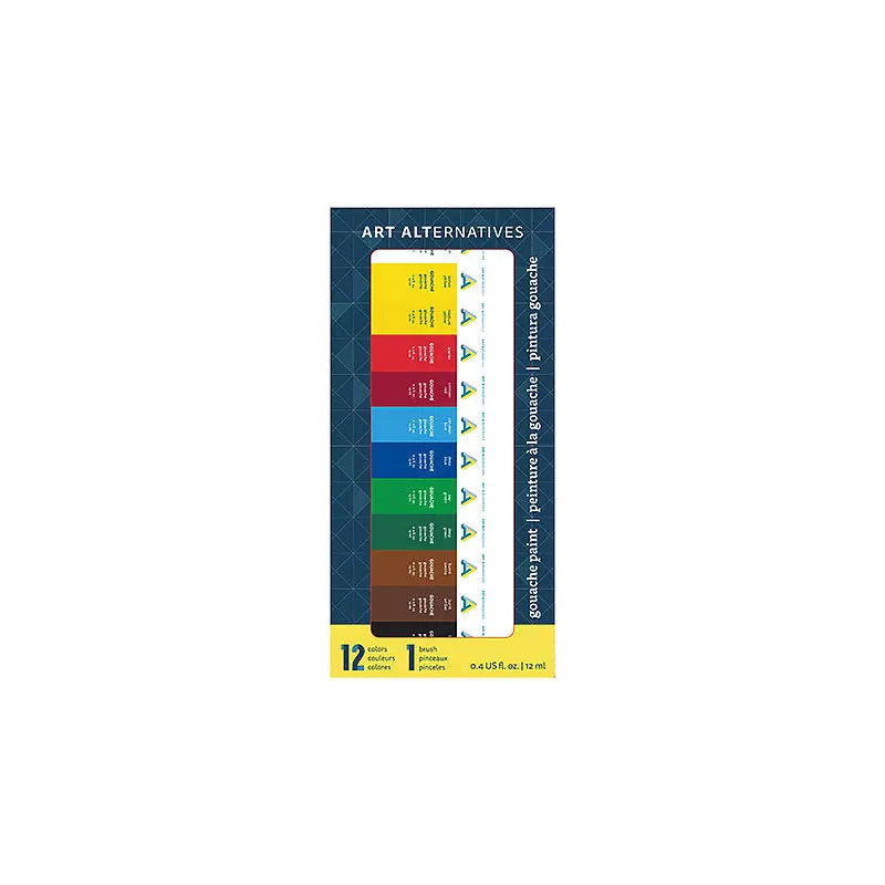 Economy Gouache Paint Set, 12 x 12ml