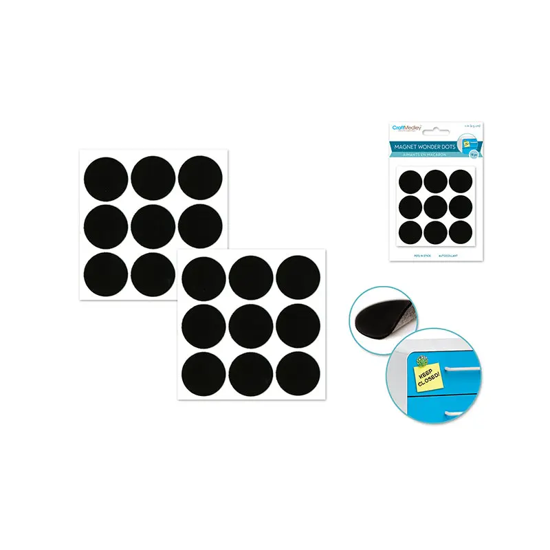 Magnet Wonder Dots: 1" Peel-n-Stick x18