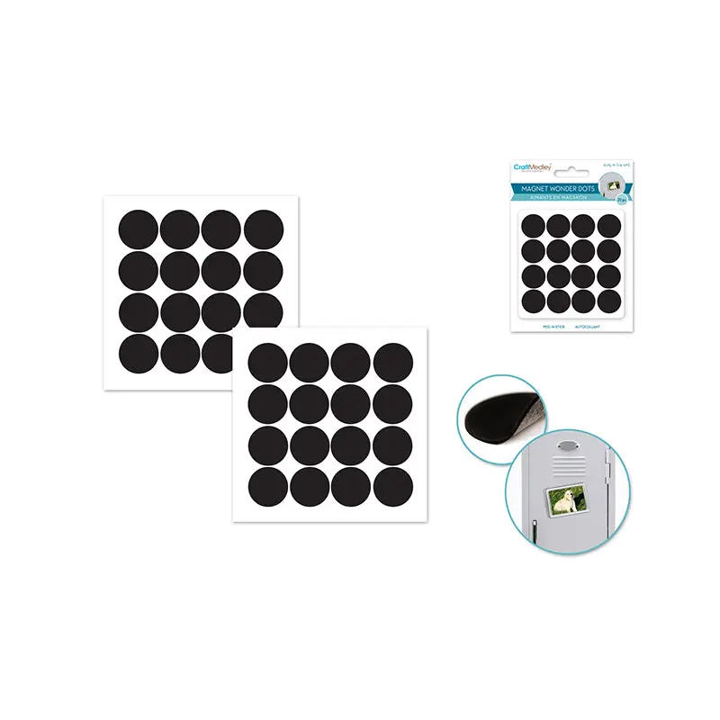 Magnet Wonder Dots: 3/4" Peel-n-Stick x32