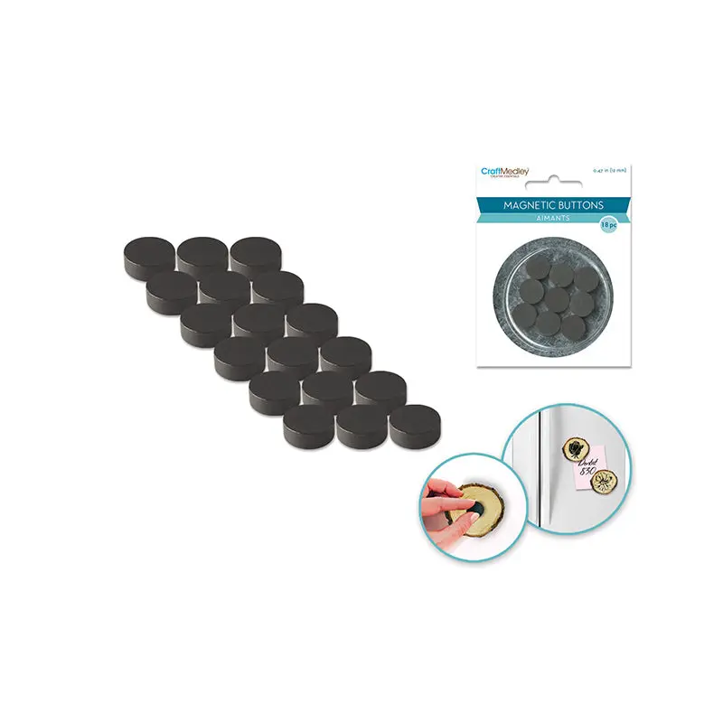 Magnetic Buttons - 1/2" - 18pcs