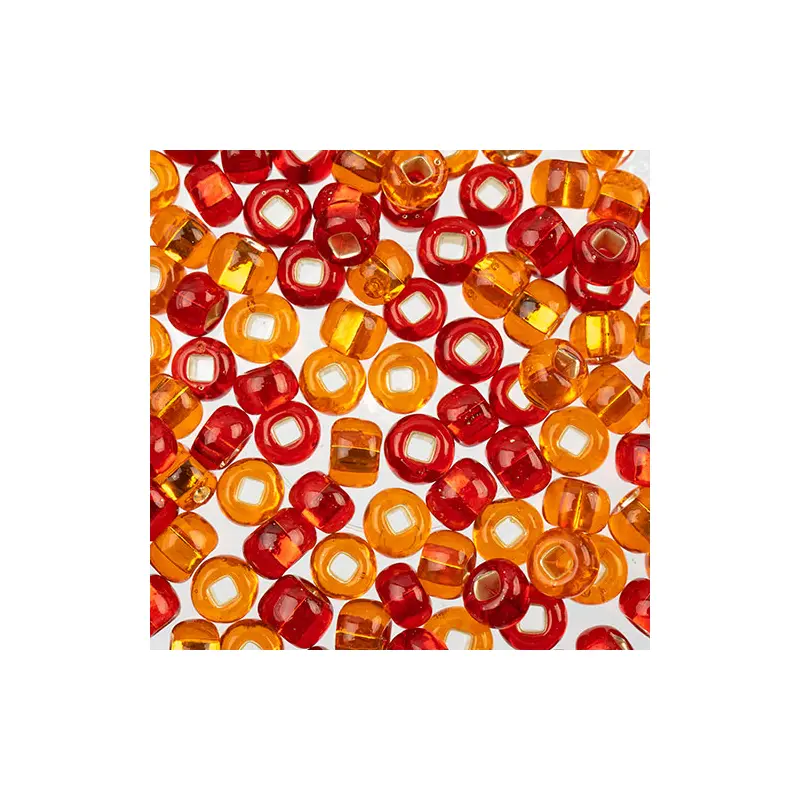 Czech Seed Beads apx 24g Vial 2/0 Madness Red Mix