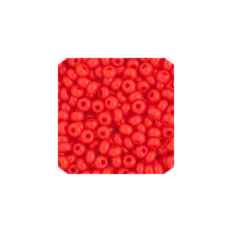 Czech Seed Bead 11/0 Opaque Light Red
