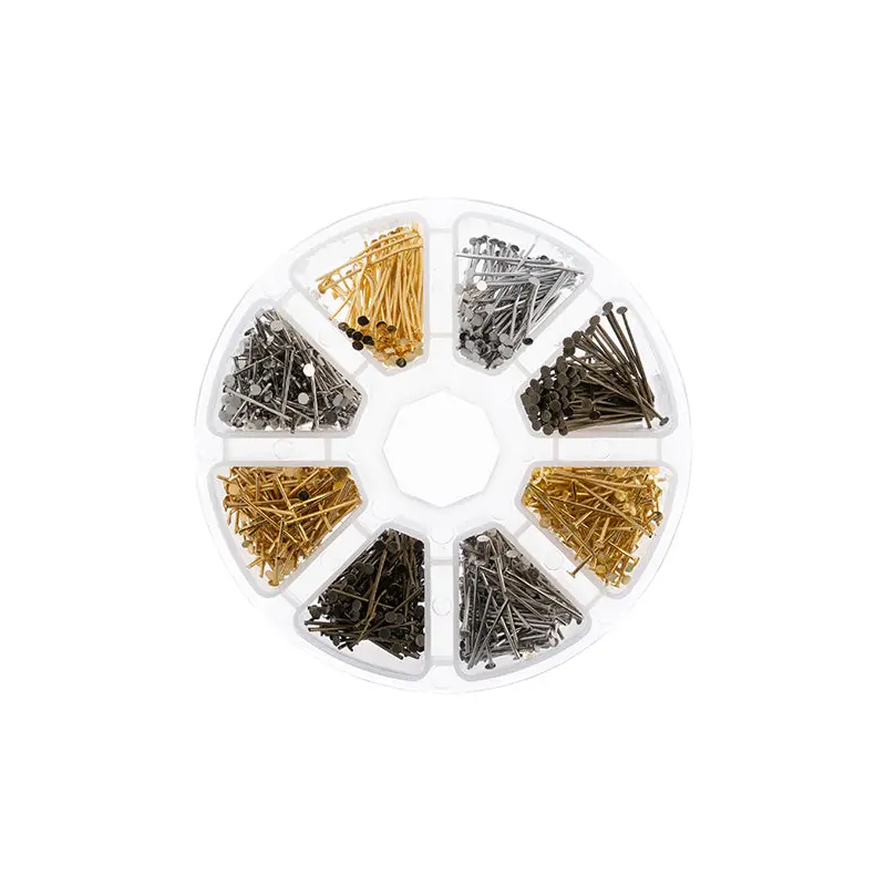 Findings - Assortment Round 8 Slots Head Pins 1030pcs