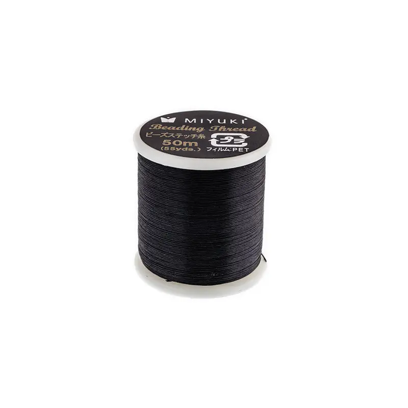 Miyuki Nylon Beading Thread B Black (50m)