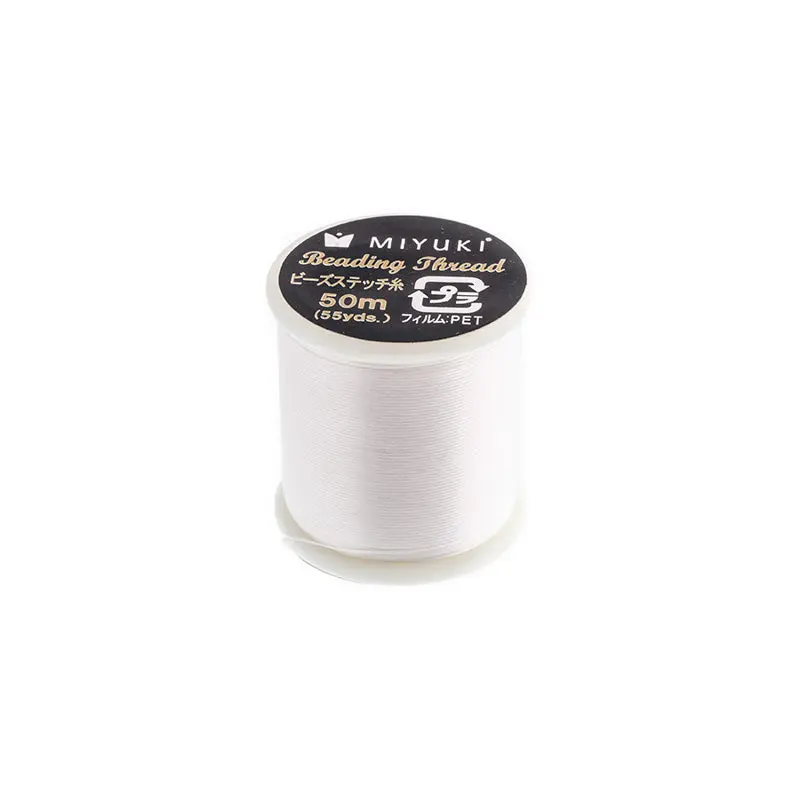 Miyuki Nylon Beading Thread B White (50m)