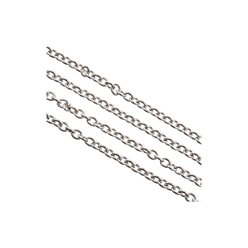 Stainless Steel Rolo Chain 1m w/ 2.9x2.4mm Links