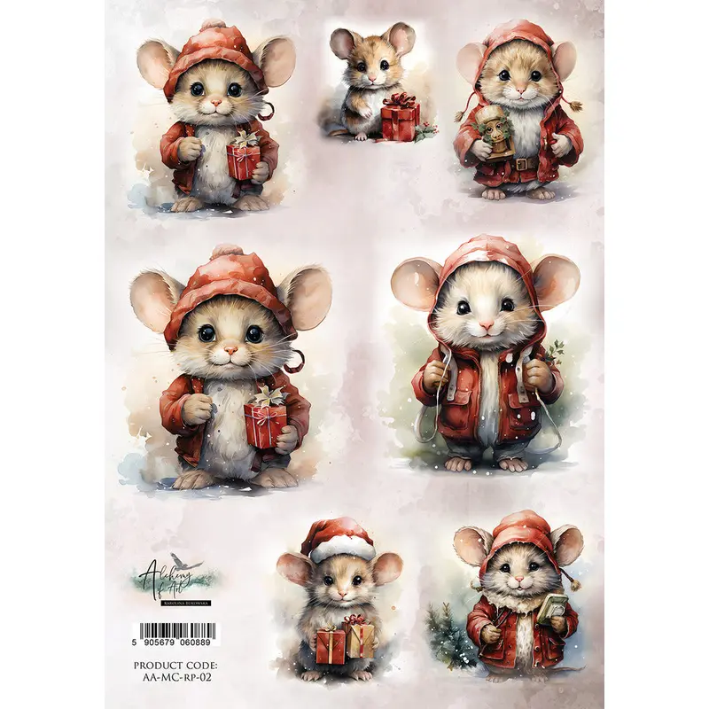 A4 Rice Paper, Merry Christmas 02