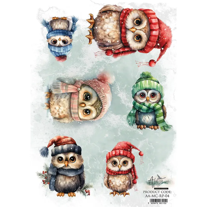 A4 Rice Paper, Merry Christmas 04