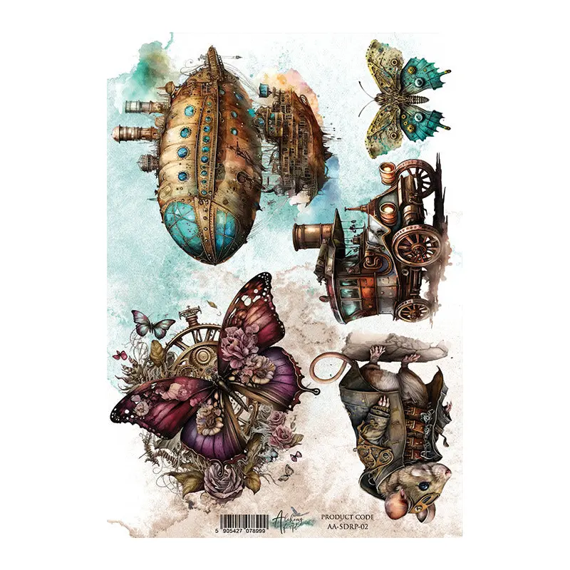 A4 Rice Paper, Steampunk Dream 02