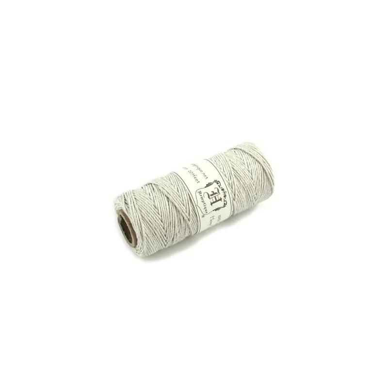Hemp Cord Spool - White 20lb (1mm) 205'