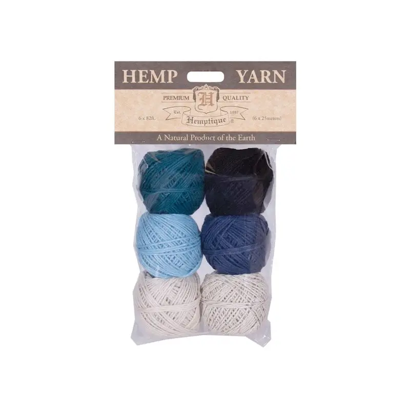 Hemp Yarn Bon Bons - Denim - 6x25m