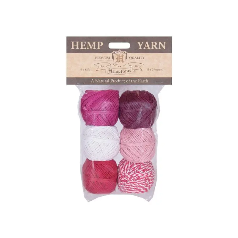 Hemp Yarn Bon Bons - Love - 6x25m
