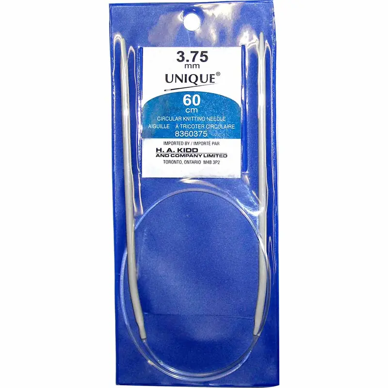 UNIQUE KNITTING Circular Knitting Needles 60cm (24) Aluminum - 3.75mm/US 5