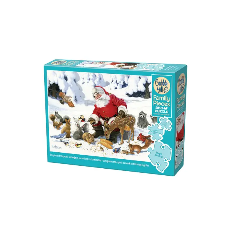 Cobble Hill  350pc Family Puzzle - Santa Claus and Friends