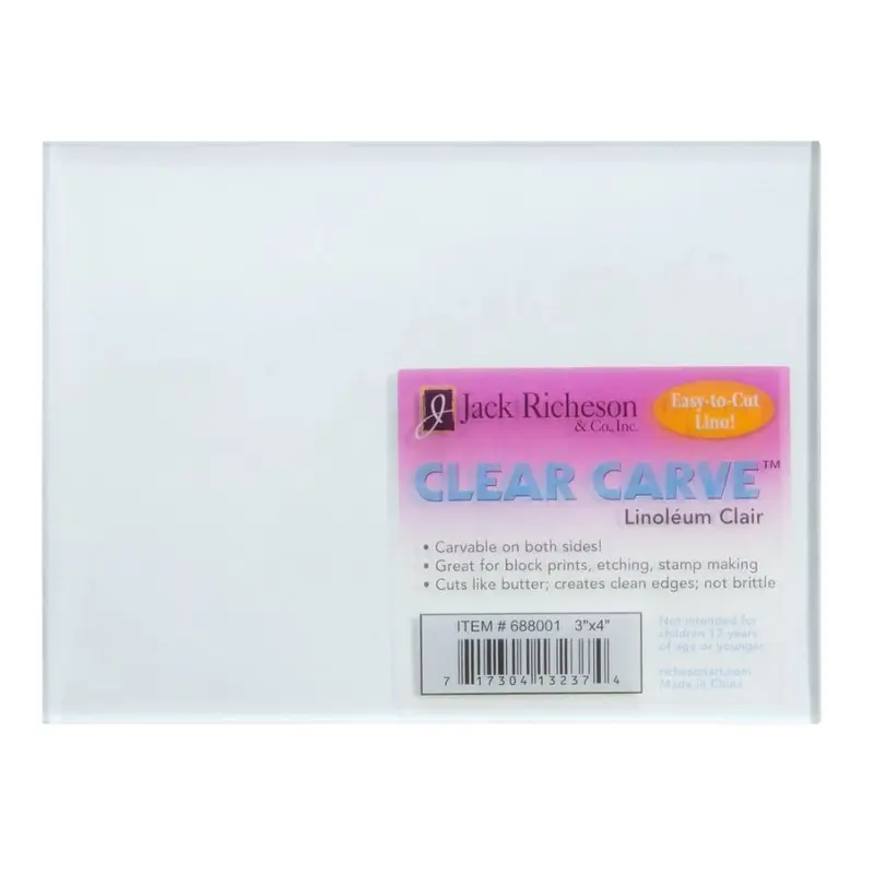 Clear Carve Linoleum, 3" x 4"