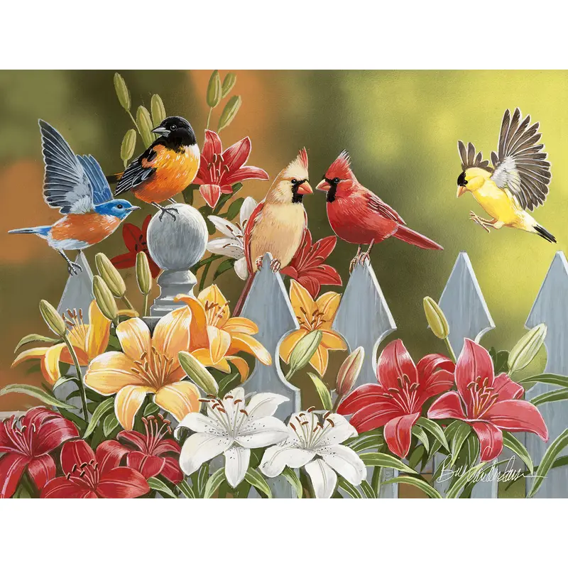 Birds on a Fence 300