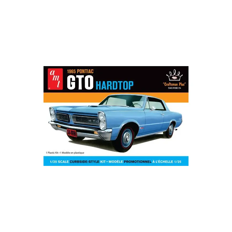 AMT 1965 PONTIAC GTO HARDTOP CRAFTSMAN PLUS 1:25 SCALE MODEL KIT