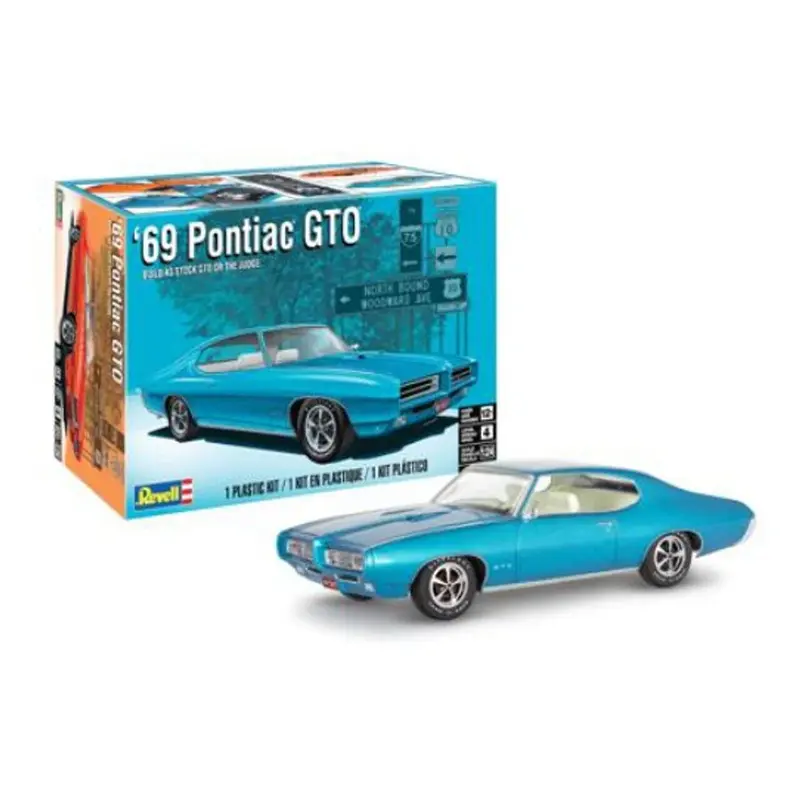 Revell 1969 Pontiac GTO 1/24 Scale RMX 85-4530 14530
