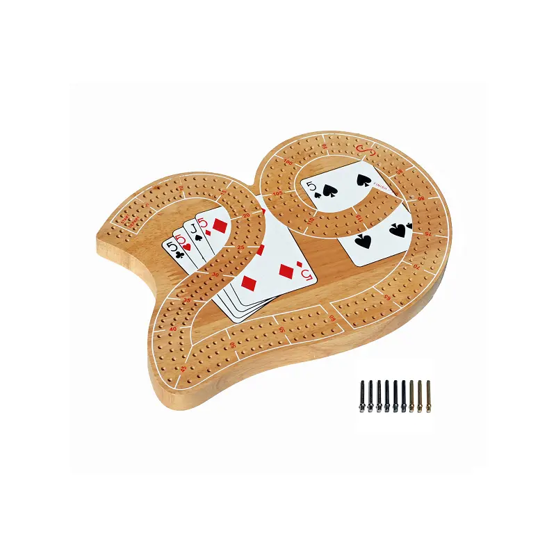 CRIBBAGE, 29-SHAPE, LARGE, 3-TRACK