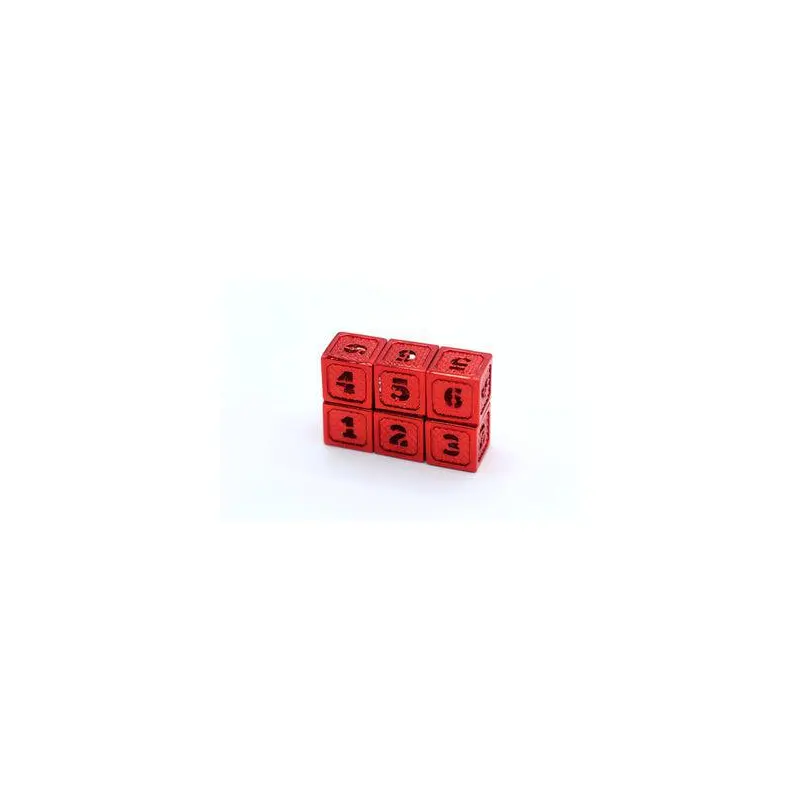 Wyvern Red (Hollow Metal D6 Set)