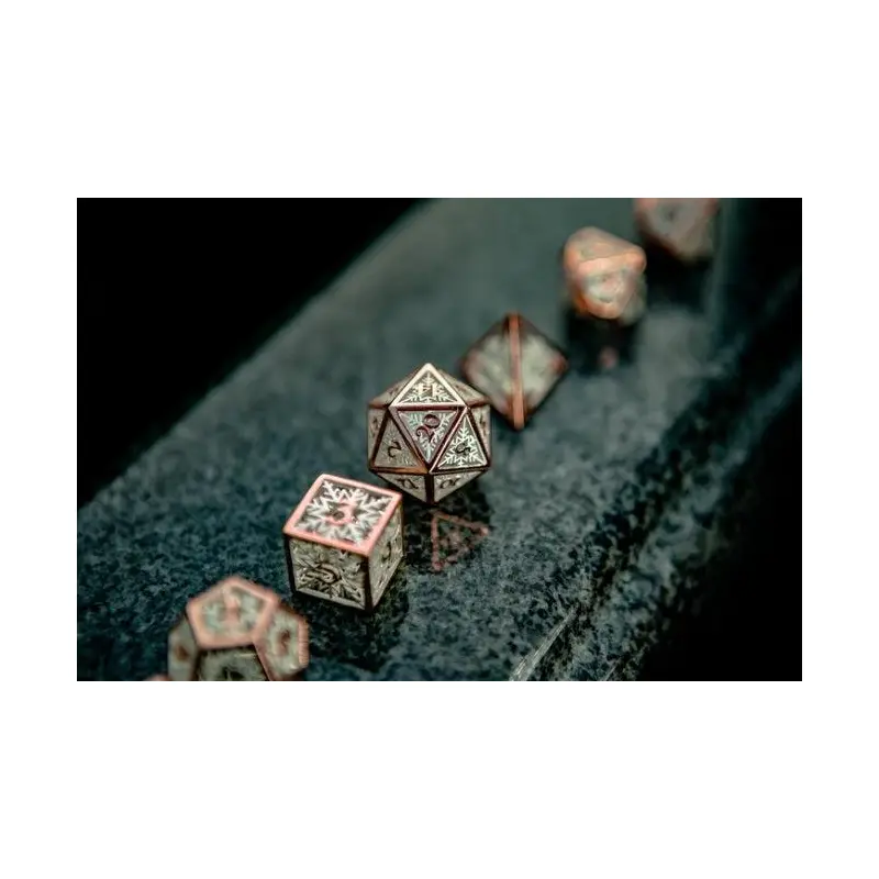 White and Rose Gold (Hollow Metal 7-Die Set)