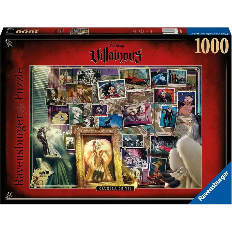 DISNEY VILLAINOUS: CRUELLA DE VIL 1000PC PUZZLE