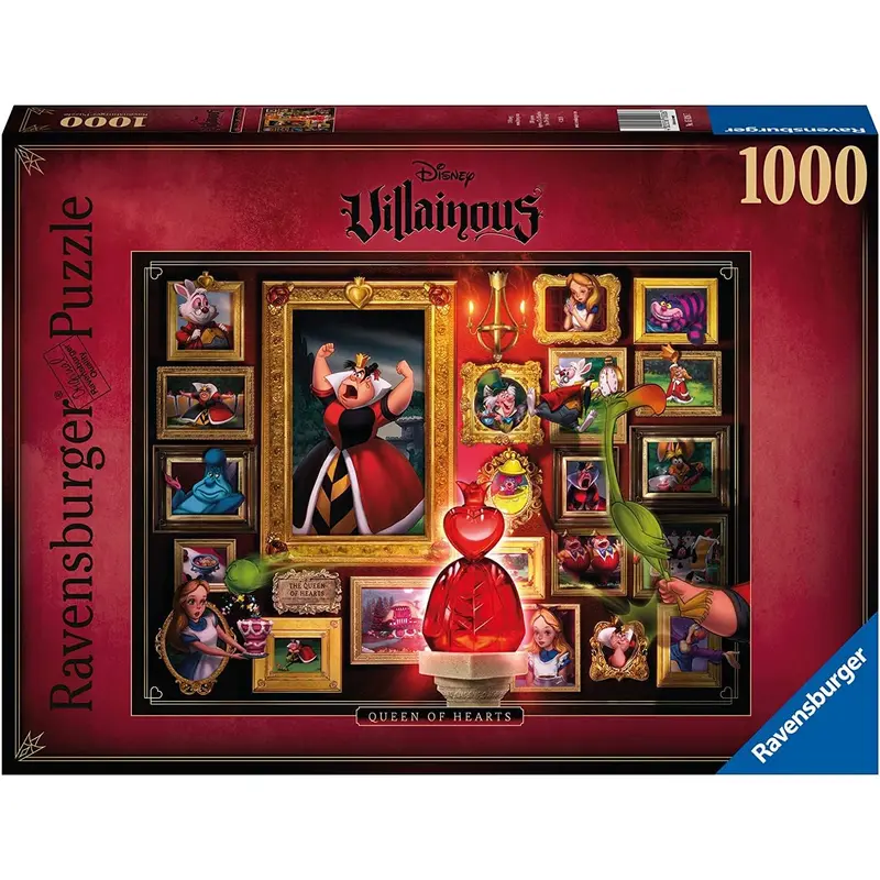DISNEY VILLAINOUS: QUEEN OF HEARTS 1000PC PUZZLE